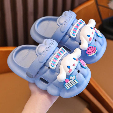 Sanrio Summer Kids Sandals Kawaii Anime MyMelody Cinnamoroll Kuromi Non-slip Slippers - Logan's Toy Chest