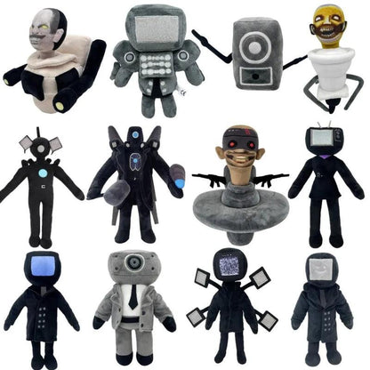 Skibidi Toilet Plushies | Cameraman TV Man Titans Speaker Man Dolls - Logan's Toy Chest