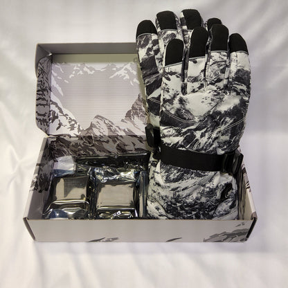 SNOW LEOPARD Heated Gloves Men & Women 7.4V Battery Waterproof Ski Gloves - Logan's Toy Chest