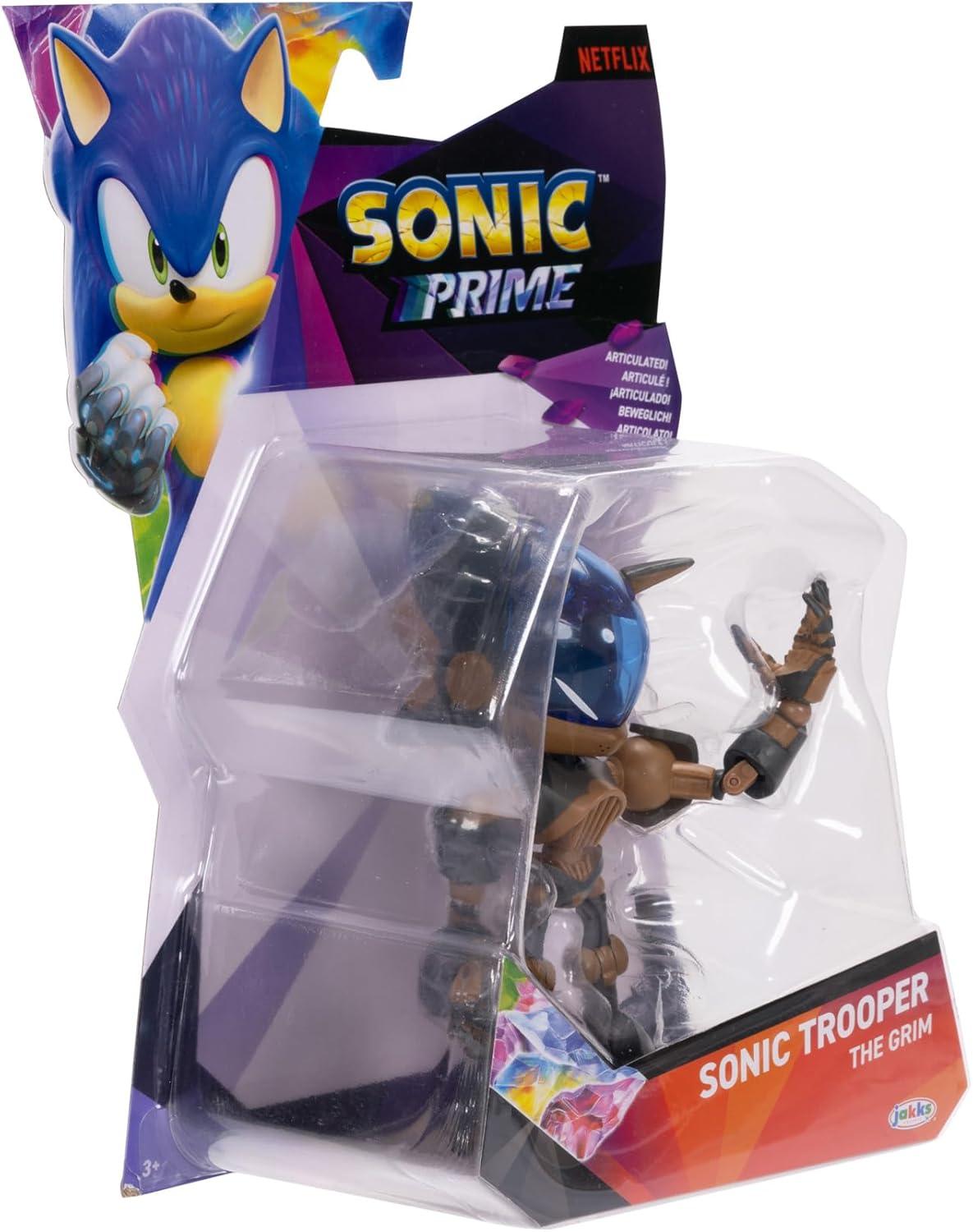Sonic Prime 5-inch Sonic Trooper Action Figure – 13 Points of Articulation - Logan's Toy Chest