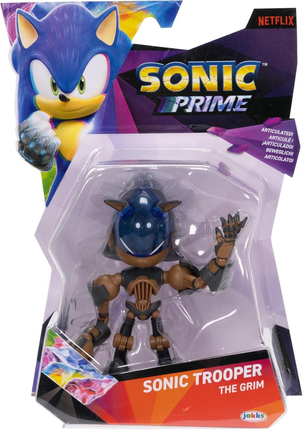 Sonic Prime 5-inch Sonic Trooper Action Figure – 13 Points of Articulation - Logan's Toy Chest