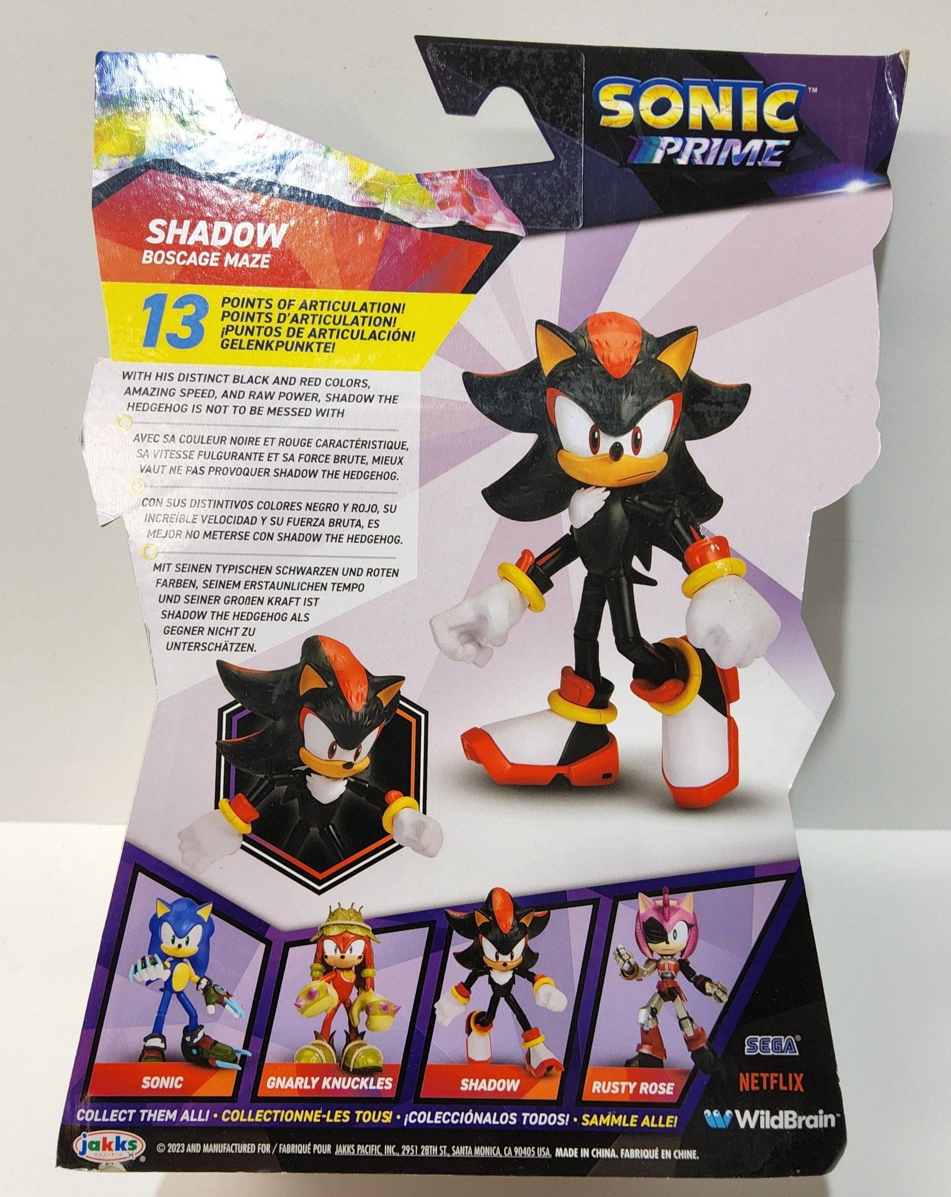 Sonic Prime 5" Shadow Boscage Maze New Yoke City Netflix Action Figure - Logan's Toy Chest