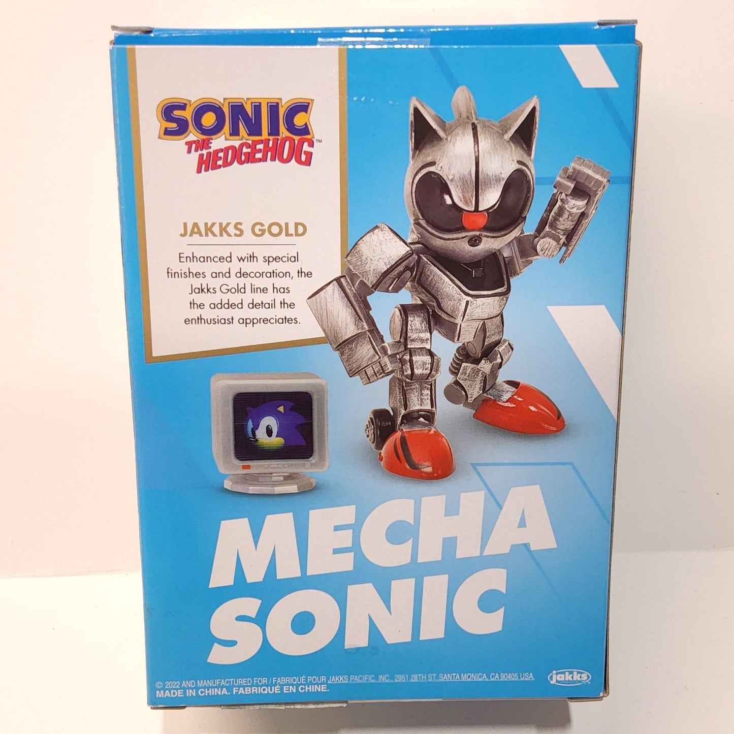 Sonic the Hedgehog 4" Mecha Sonic Action Figure Exclusive Jakks Gold Edition - Logan's Toy Chest