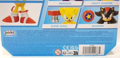 Sonic the Hedgehog Classic Super Sonic 4" Action Figure with Star Spring - Logan's Toy Chest