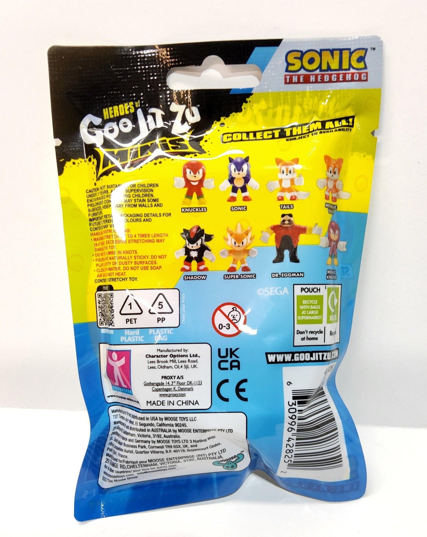 Sonic the Hedgehog Dr. Eggman 2.5" Goo Jit Zu Mini Stretch Squishy Action Figure - Logan's Toy Chest