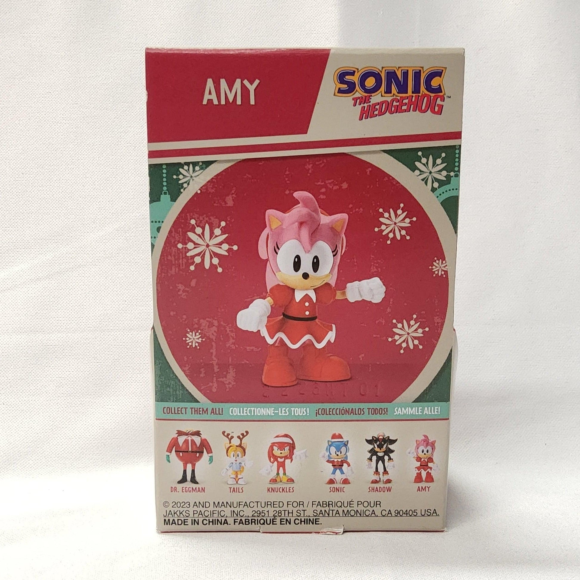 Sonic the Hedgehog Jakks Pacific Amy 2.5" Holiday Christmas Action Figure - Logan's Toy Chest