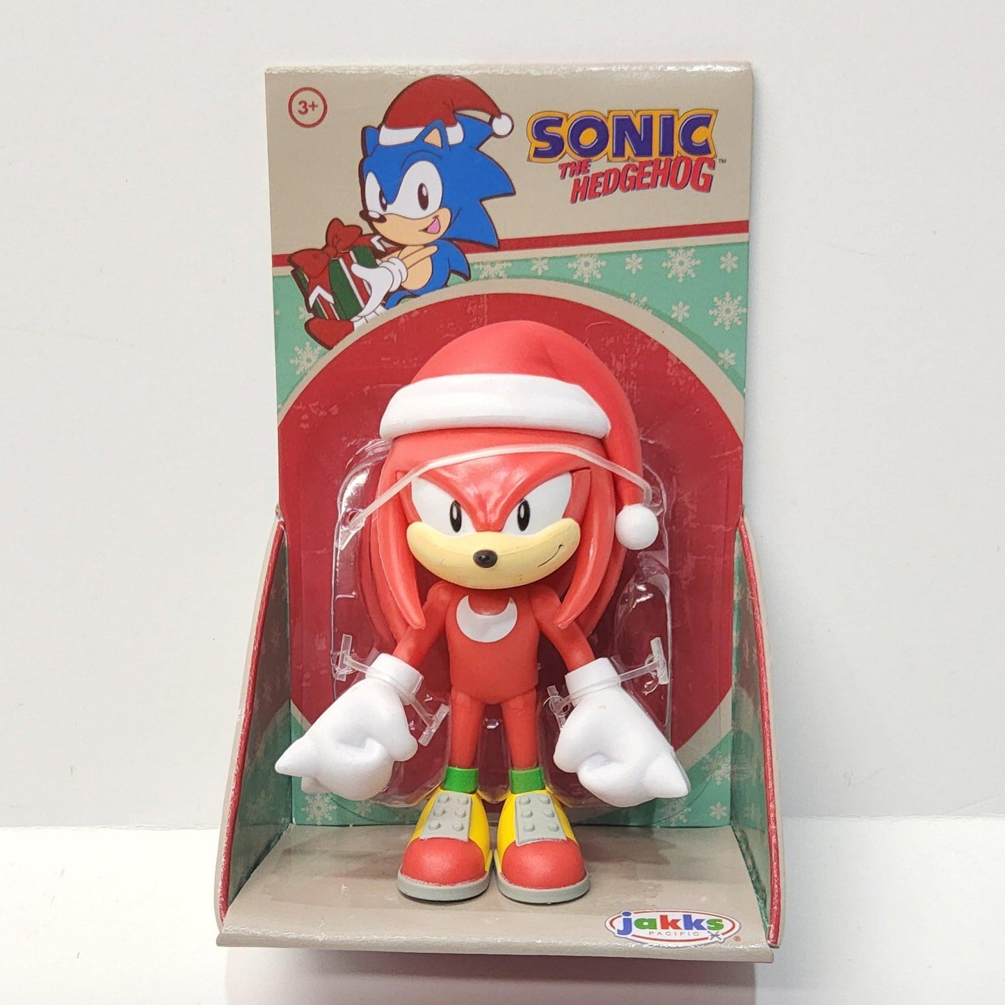 Sonic the Hedgehog Knuckles Holiday Christmas Hat 2.5" Action Figure - Logan's Toy Chest