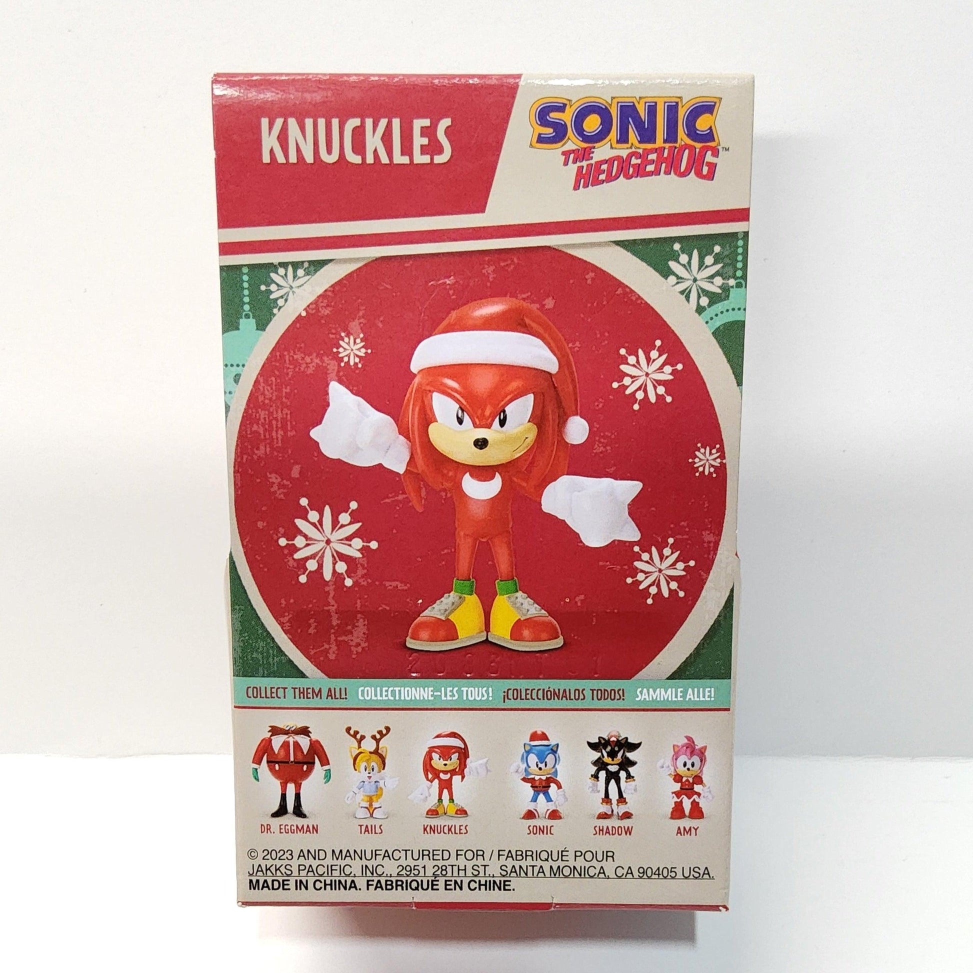 Sonic the Hedgehog Knuckles Holiday Christmas Hat 2.5" Action Figure - Logan's Toy Chest