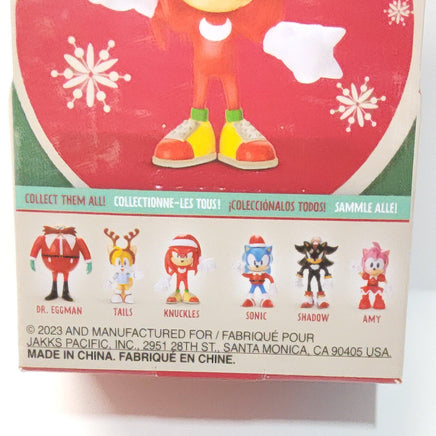 Sonic the Hedgehog Knuckles Holiday Christmas Hat 2.5" Action Figure - Logan's Toy Chest