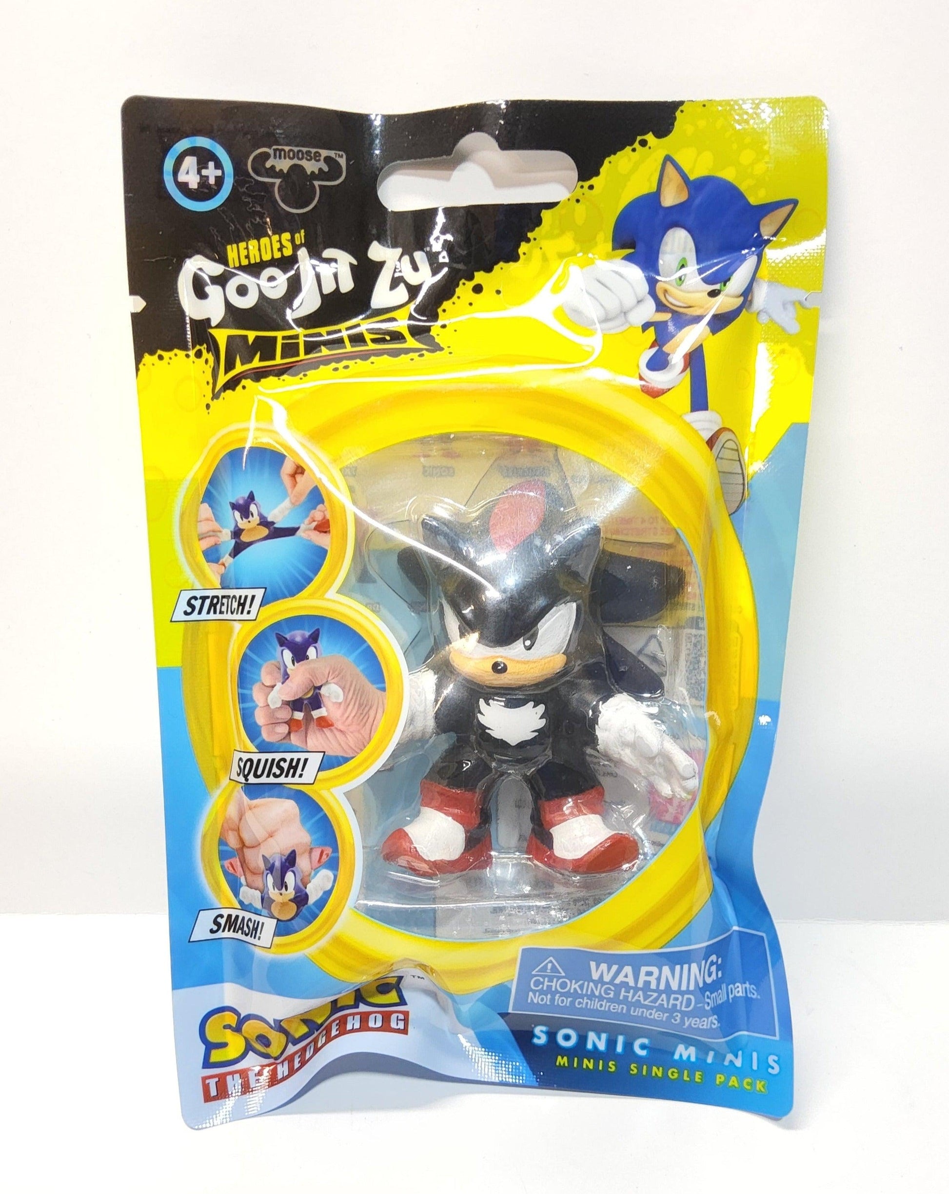 Sonic the Hedgehog Shadow 2.5" Goo Jit Zu Mini Stretch Squishy Action Figure. - Logan's Toy Chest
