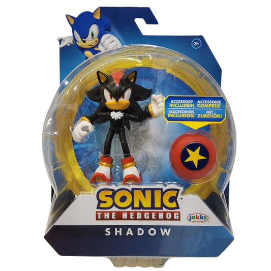 Sonic The Hedgehog SHADOW 4" Figure - Star Spring Included - Logan's Toy Chest