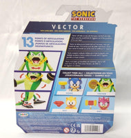 Sonic the Hedgehog Vector the Crocodile 4" Action Figure & Super Ring - Logan's Toy Chest