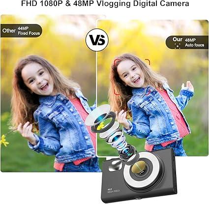 SONSHUYI H12 48MP Digital Camera for Kids & Beginners - Vlogging Camera - Logan's Toy Chest