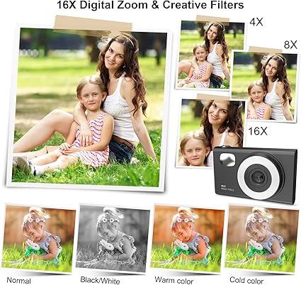 SONSHUYI H12 48MP Digital Camera for Kids & Beginners - Vlogging Camera - Logan's Toy Chest