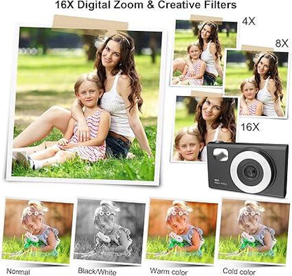 SONSHUYI H12 48MP Digital Camera for Kids & Beginners - Vlogging Camera - Logan's Toy Chest