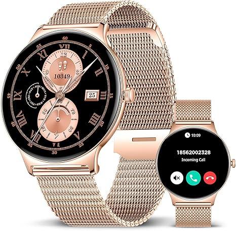 SOUYIE Smartwatch for Women with Bluetooth Calls, AMOLED Display - Logan's Toy Chest