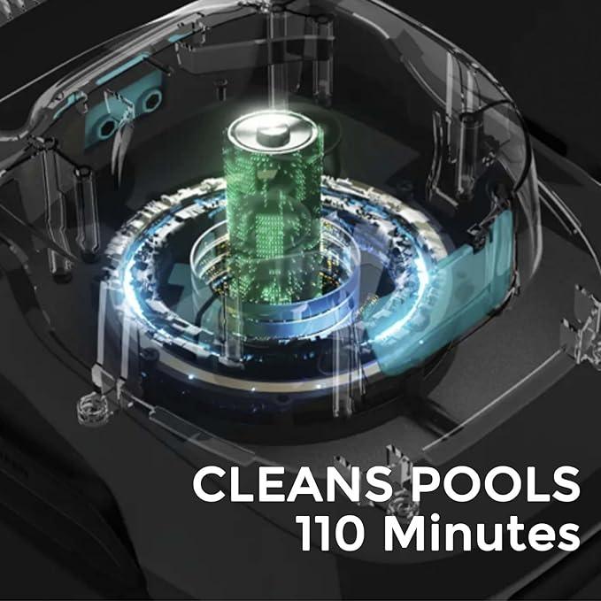 Spider Cordless Pool Cleaner – 90 Min Runtime, Dual Motors, Self-Parking - Logan's Toy Chest