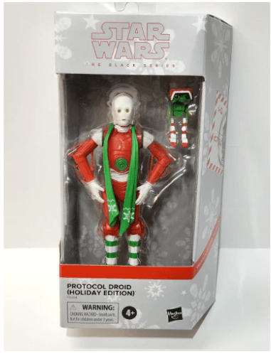 Star Wars Black Series Protocol Droid Holiday Edition 5" Christmas Figure - Logan's Toy Chest