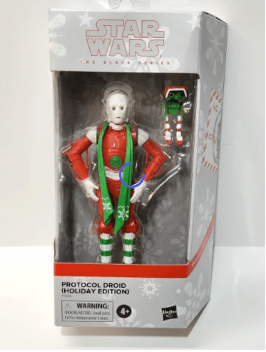 Star Wars Black Series Protocol Droid Holiday Edition 5" Christmas Figure - Logan's Toy Chest