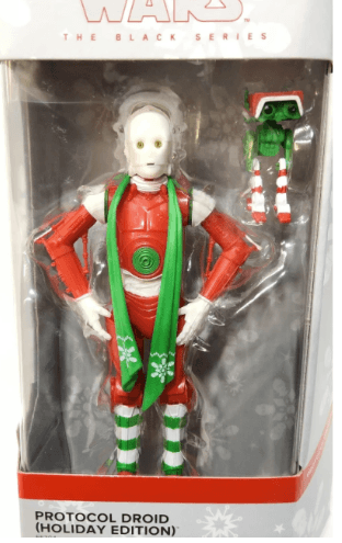 Star Wars Black Series Protocol Droid Holiday Edition 5" Christmas Figure - Logan's Toy Chest