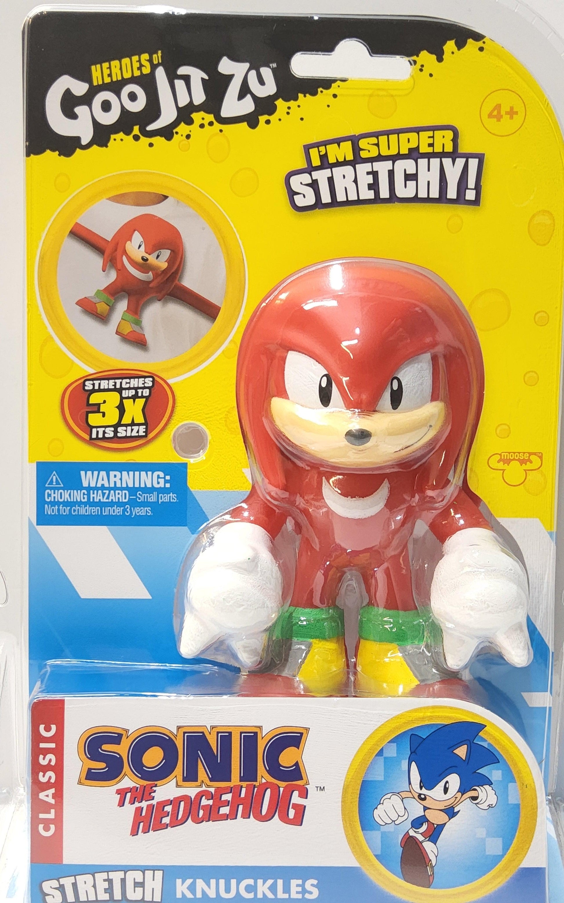 Stretch Heroes Of Goo Jit Zu KNUCKLES Sonic The Hedgehog - Logan's Toy Chest