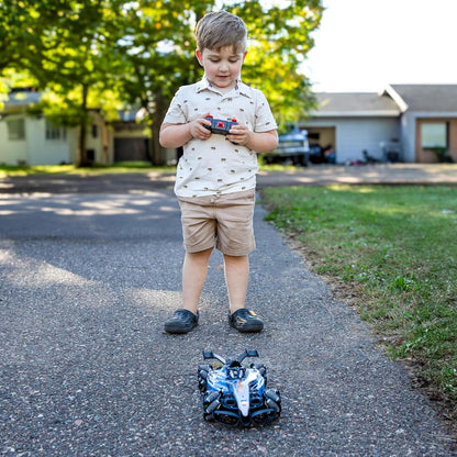 Sunnydaze Stunt RC Car –Gesture Sensing, 360° Spins, Lights & Steam Effects - Logan's Toy Chest