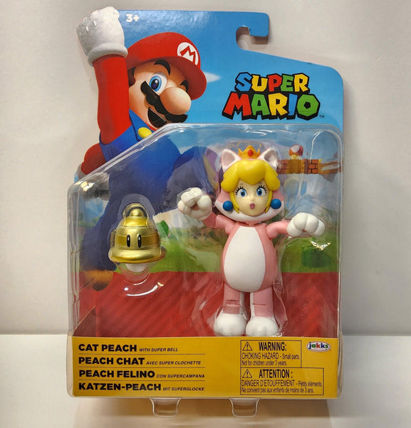 World of Nintendo Cat Mario with Bell Action Figure, 4