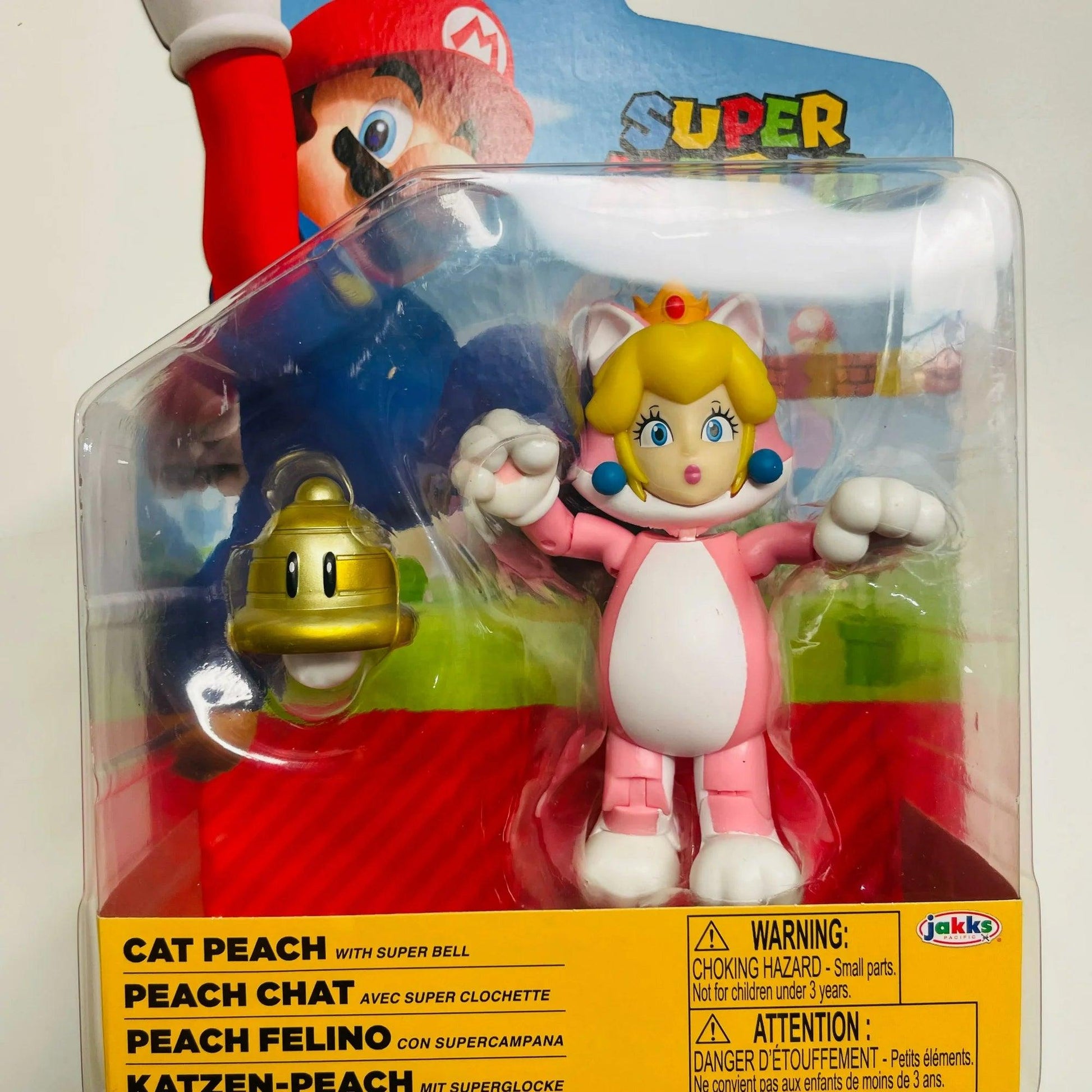 Super Mario Brothers 4" Cat Peach with Super Bell - Logan's Toy Chest