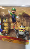 Super Mario Brothers Luigi and Morton With Pokey Accessory Playset - Logan's Toy Chest