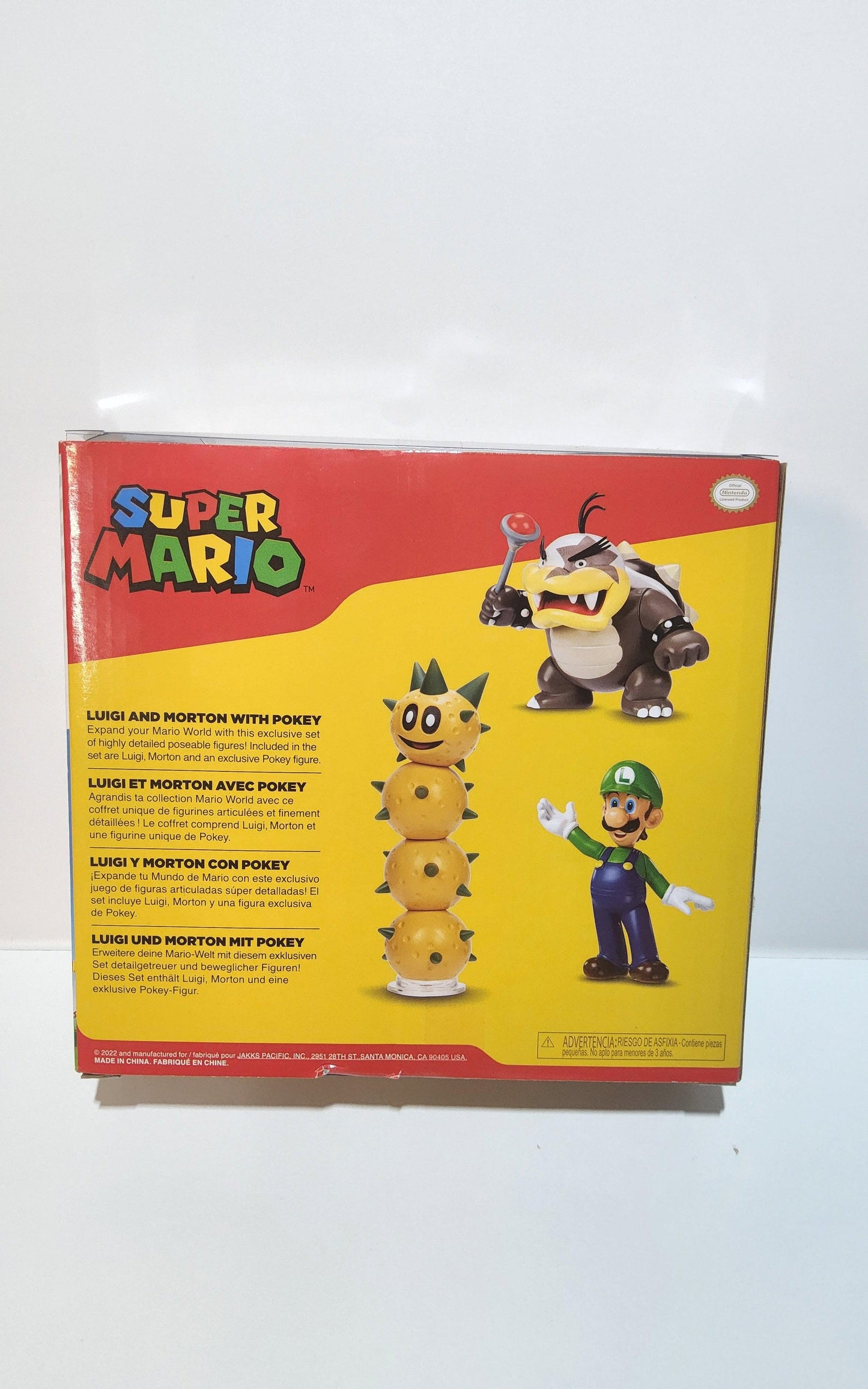 Super Mario Brothers Luigi and Morton With Pokey Accessory Playset - Logan's Toy Chest