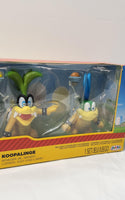 Super Mario Koopalings Figure set Bowser Jr Wendy Ludwig Iggy and Larry - Logan's Toy Chest