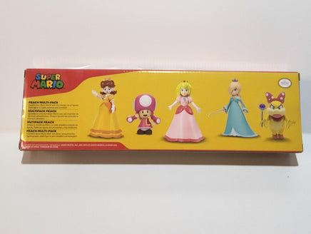 Super Mario Brothers Princess Peach Rosalina Daisy Toadette & Wendy Koopa 2.5" & 3" Mini Figure Set - Logan's Toy Chest