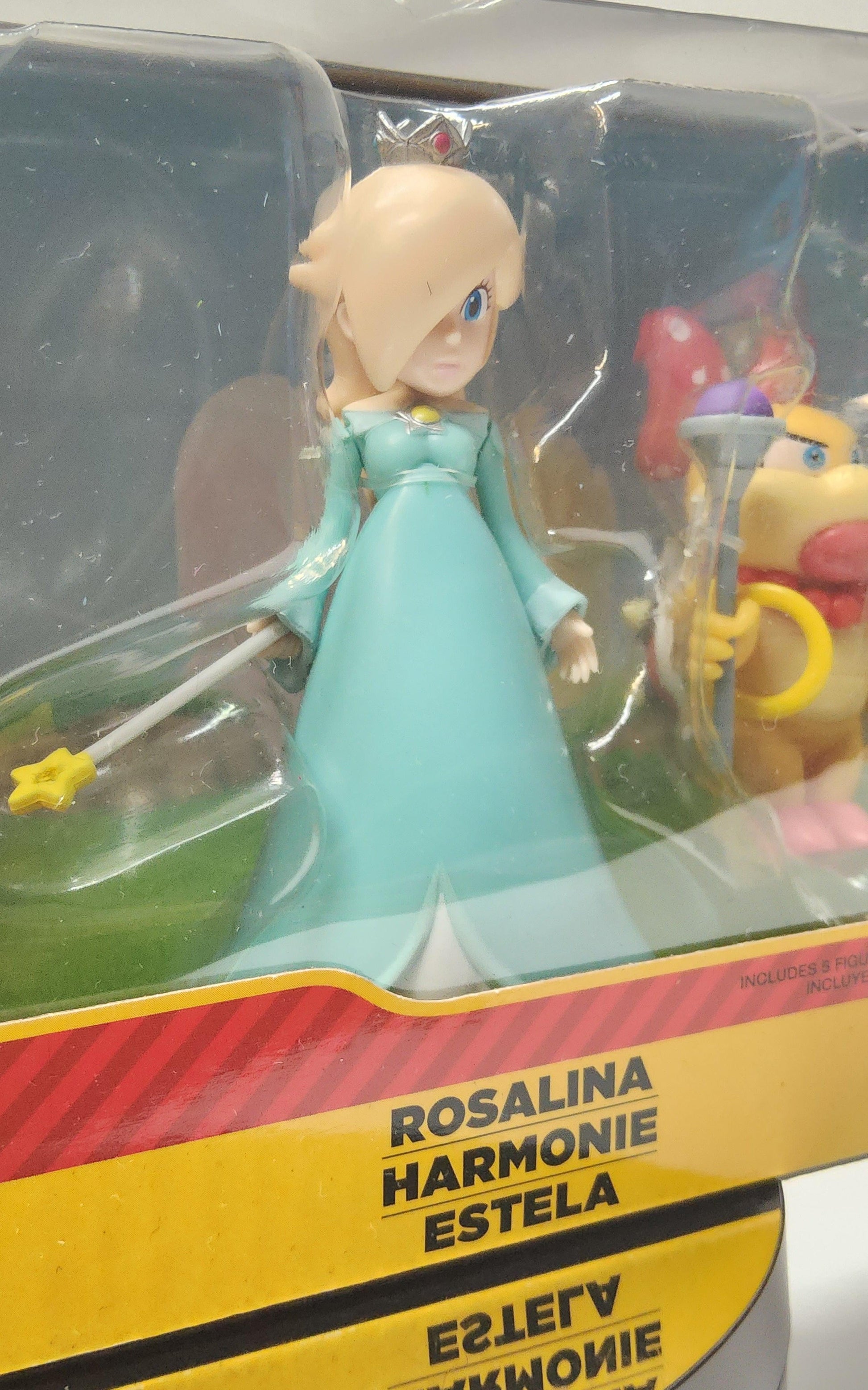 Super Mario Brothers Princess Peach Rosalina Daisy Toadette & Wendy Koopa 2.5" & 3" Mini Figure Set - Logan's Toy Chest