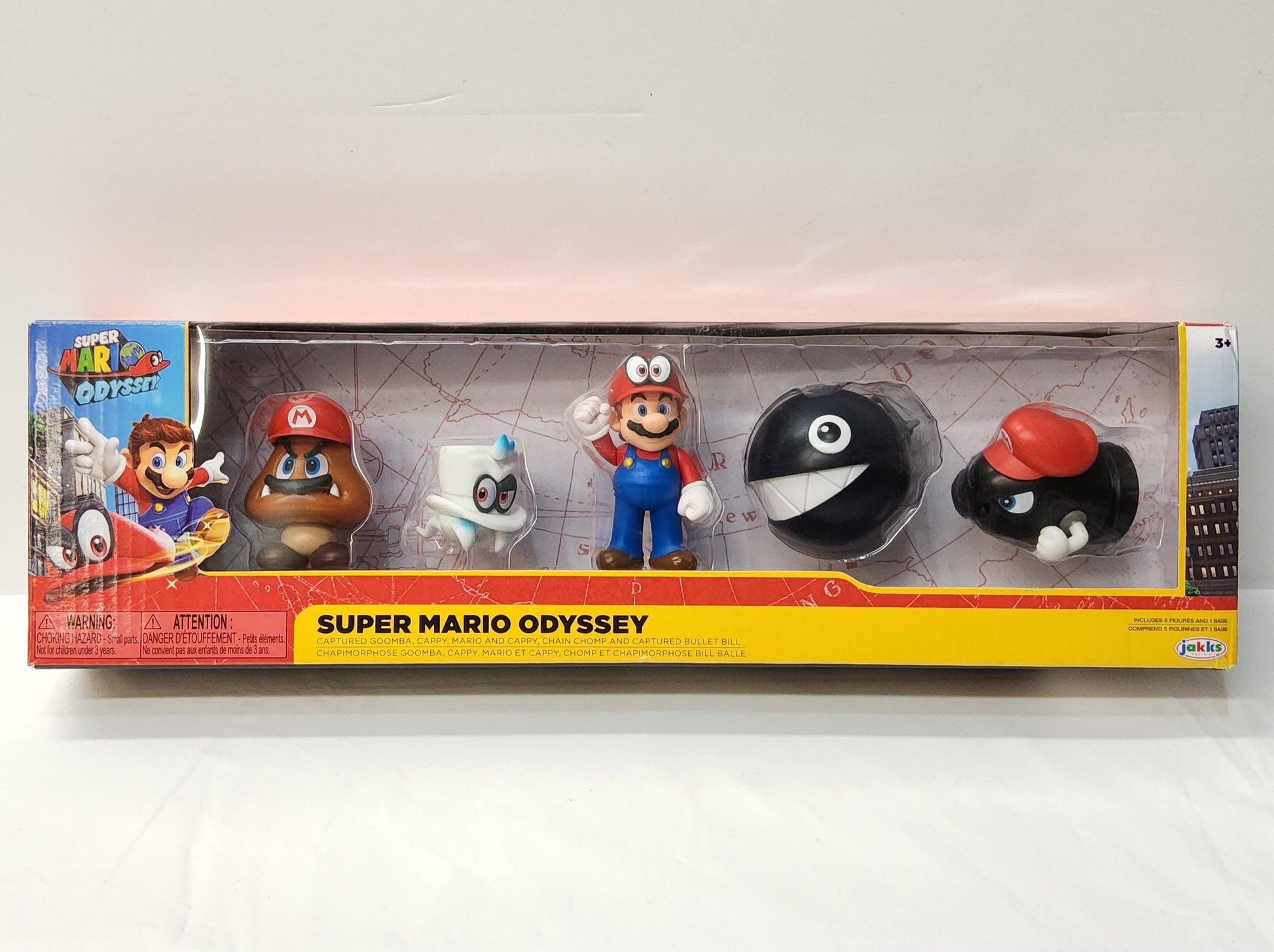 Super Mario Odyssey Captured Goomba, Cappy, Mario & Cappy, Chain Chomp & Captured Bullet Bill - Logan's Toy Chest