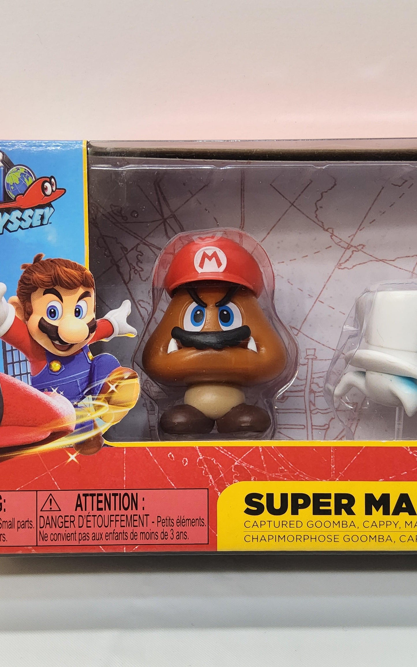 Super Mario Odyssey Captured Goomba, Cappy, Mario & Cappy, Chain Chomp & Captured Bullet Bill - Logan's Toy Chest