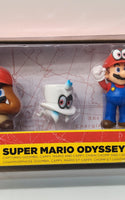 Super Mario Odyssey Captured Goomba, Cappy, Mario & Cappy, Chain Chomp & Captured Bullet Bill - Logan's Toy Chest