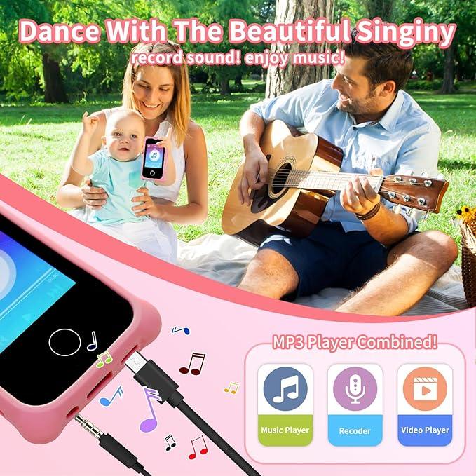 Surekuo 2.8" Kids Smart Phone for Girls, Dual Camera, Games & Music - Logan's Toy Chest