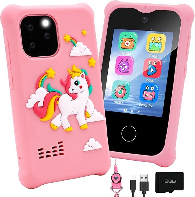 Surekuo 2.8" Kids Smart Phone for Girls, Dual Camera, Games & Music - Logan's Toy Chest