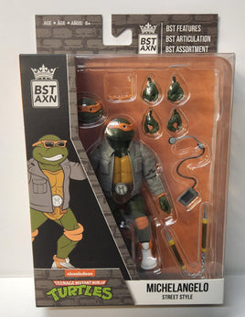 Teenage Mutant Ninja Turtles Michelangelo Street Style Nickelodeon BST AXN - Logan's Toy Chest