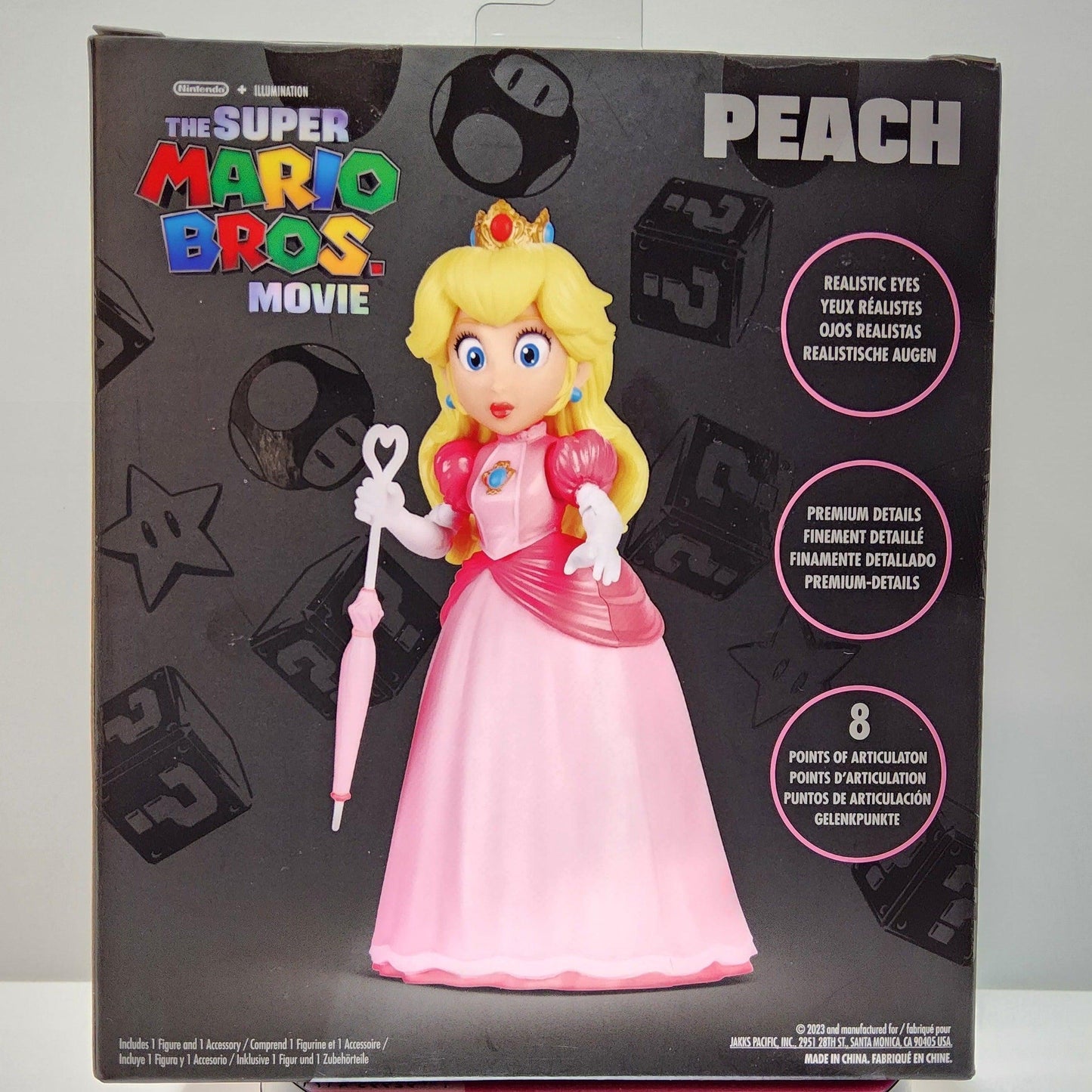 The Super Mario Bros Movie 2023 Princess Peach 5” Figure Jakks Pacific Nintendo - Logan's Toy Chest