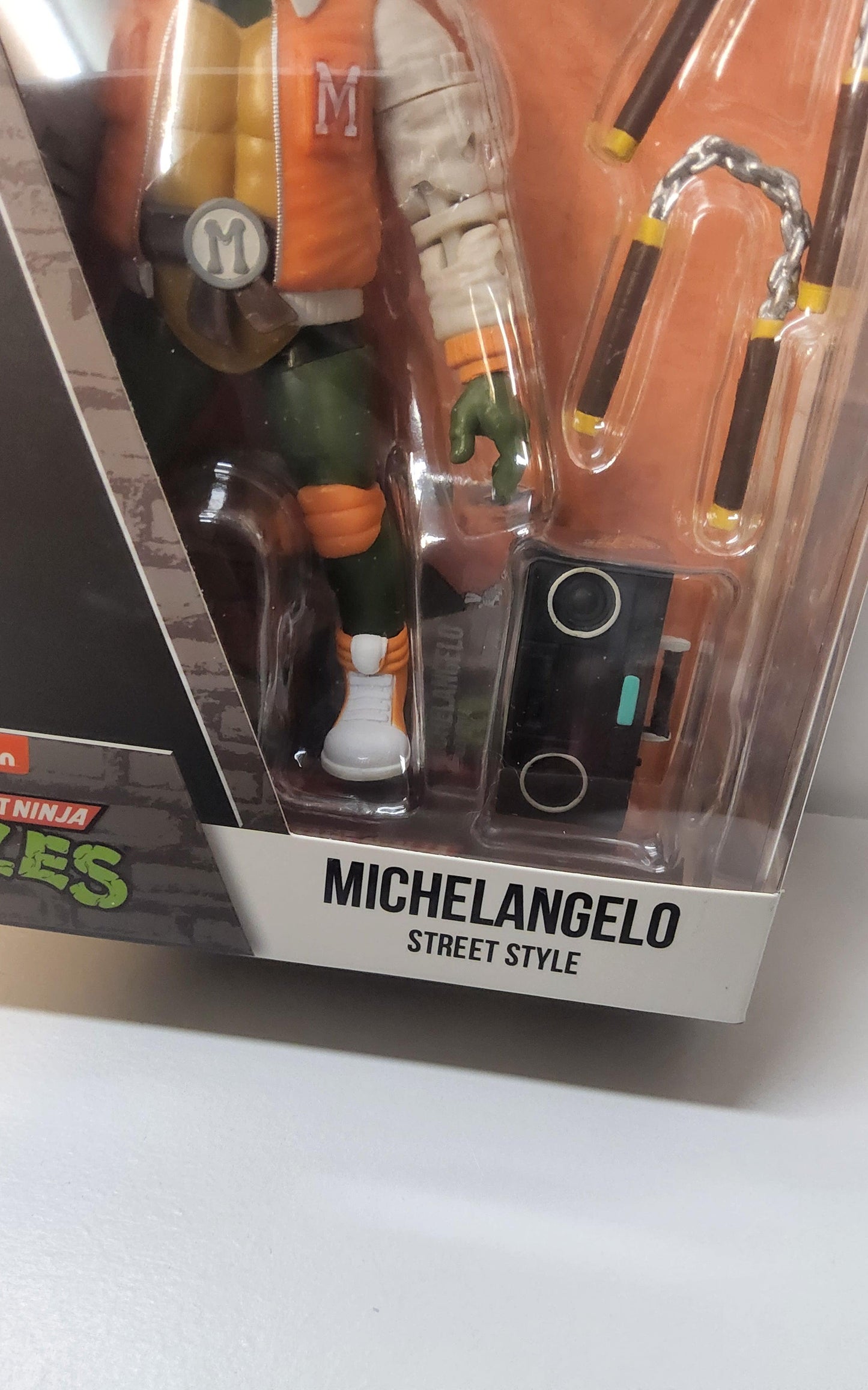 Teenage Mutant Ninja Turtles Michelangelo Street Style College Drip BST AXN - Logan's Toy Chest