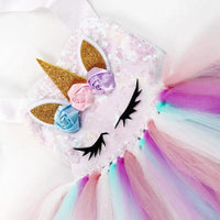 Tonlinker Girls Unicorn Costume - LED Sequin Tutu Dress - Logan's Toy Chest