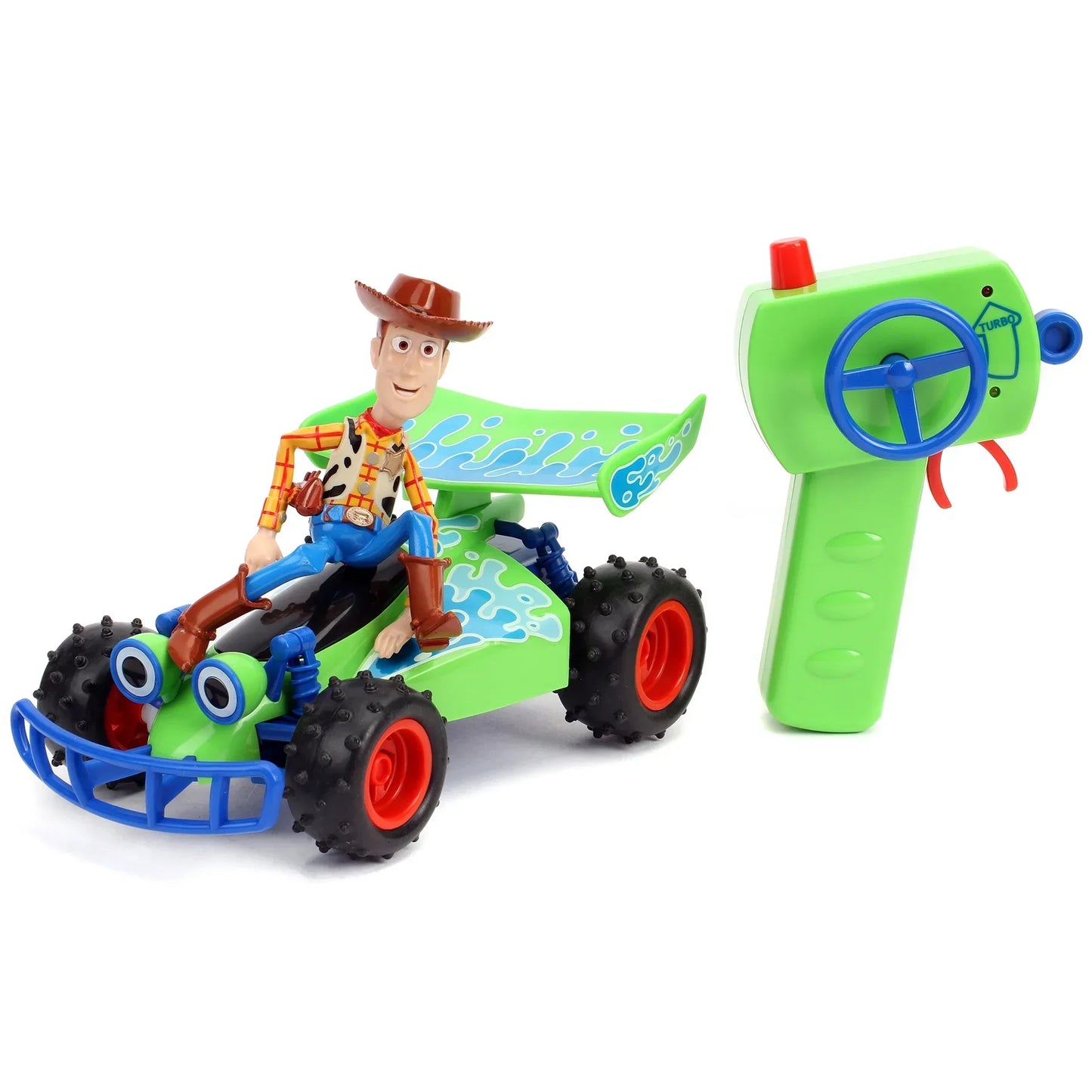 Toy Story RC Turbo Buggy Car with Woody – 1:24 Scale Battery-Powered Racer - Logan's Toy Chest