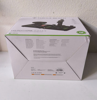 Turtle Beach VelocityOne H.O.T.A.S. retail box bottom and package details