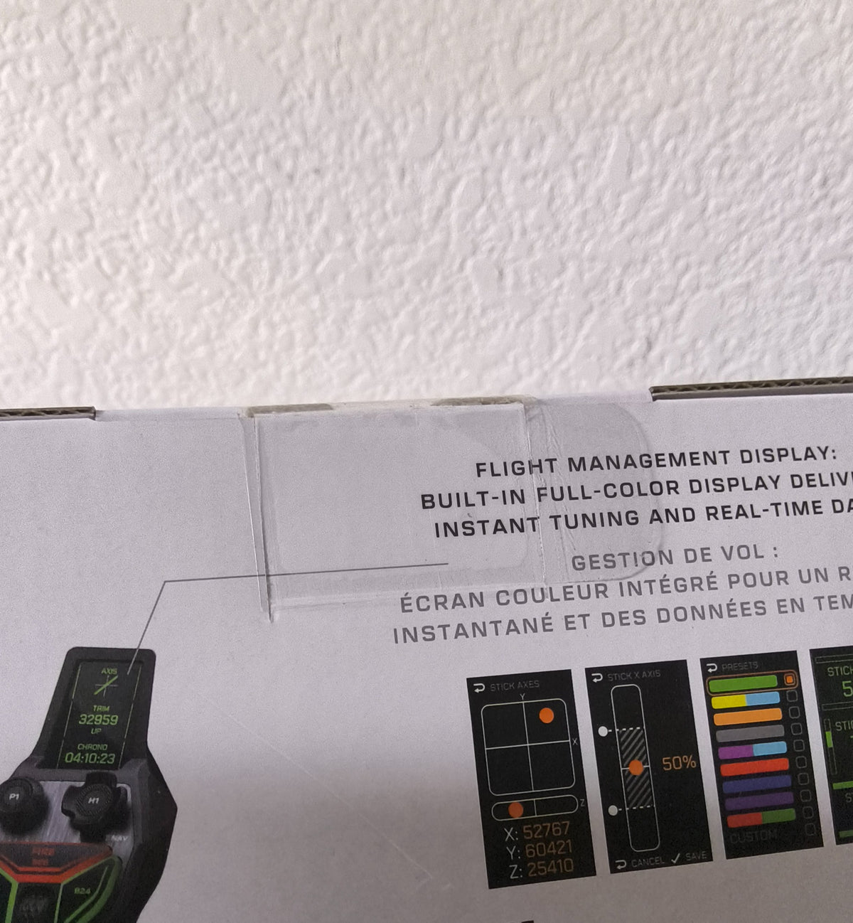 Turtle Beach VelocityOne H.O.T.A.S. retail box close-up right seal