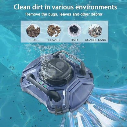 Uoark Cordless Robotic Pool Cleaner – Dual-Motor, 120 Min Runtime - Logan's Toy Chest