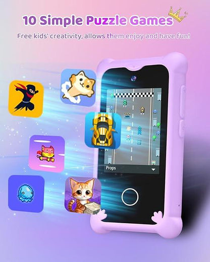 Upgrade Kids Phone Toy for 3-6 Year Olds - Touchscreen, Camera, Music Player - Logan's Toy Chest