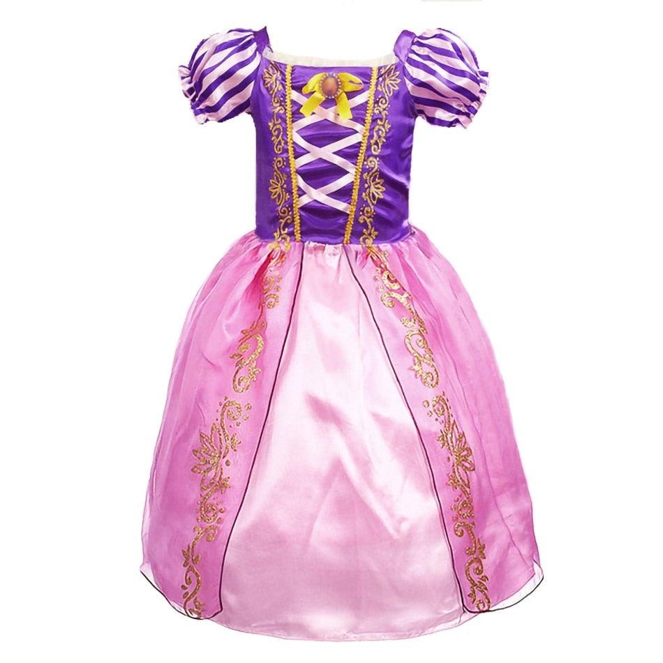 Wood Pencil Girls Rapunzel Costume | Sizes: 2-8T | Summer Princess Dress - Logan's Toy Chest
