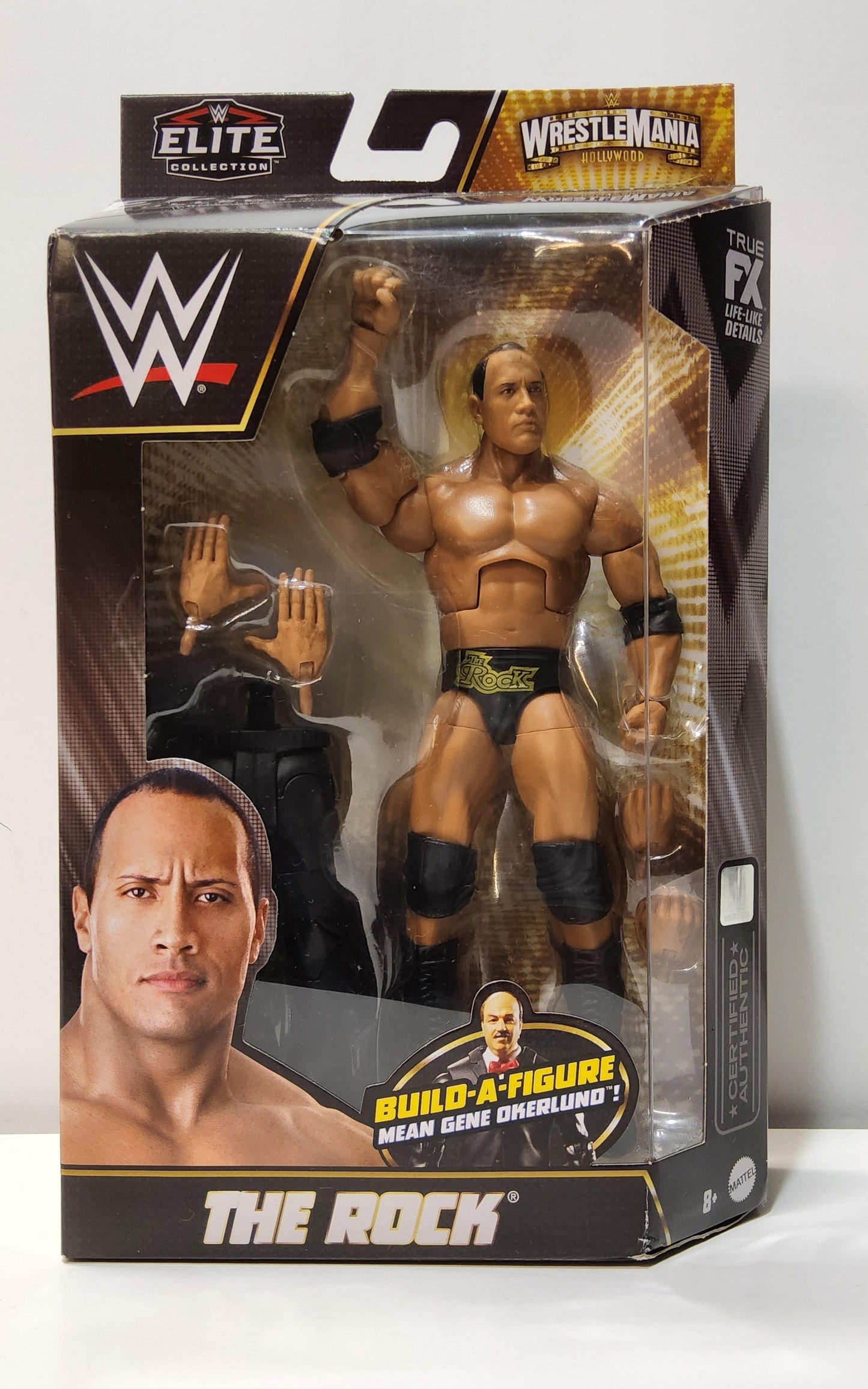 Wrestle Mania Hollywood The Rock Elite Collection Build-a-Figure Action Figure - Logan's Toy Chest
