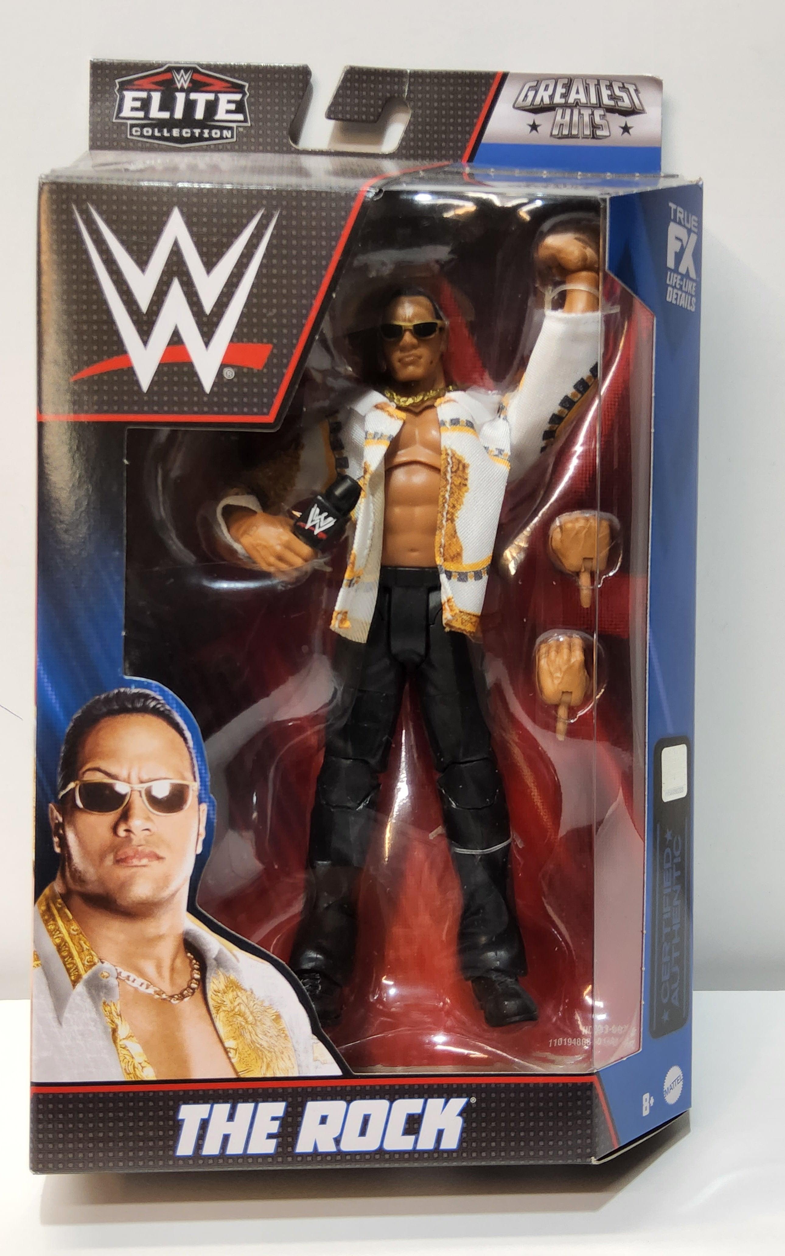  WWE Elite Collection Greatest Hits The Rock Action Figure :  Sports & Outdoors